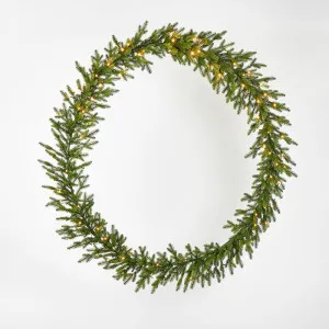 Classic Green Wreath 120Cm With 120 Led by Florabelle Living, a Christmas for sale on Style Sourcebook