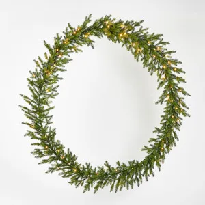 Classic Green Wreath 150Cm With 150 Led by Florabelle Living, a Christmas for sale on Style Sourcebook