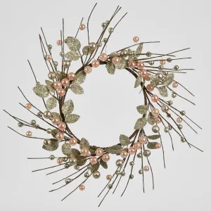 Assive Bead Wreath Pink by Florabelle Living, a Christmas for sale on Style Sourcebook