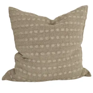 Détente Hand-loomed Rustic Texture Pure French Linen 55cm square - Natural by Macey & Moore, a Cushions, Decorative Pillows for sale on Style Sourcebook