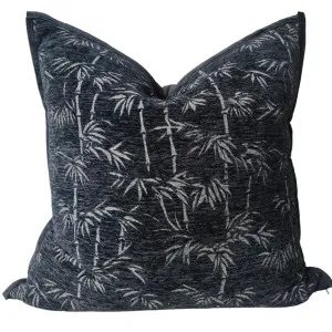 Chinoiserie 55cm Square - Bamboo Black by Macey & Moore, a Cushions, Decorative Pillows for sale on Style Sourcebook