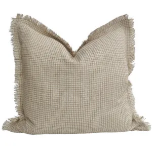 Rustic Jute Linen Cushion 60cm Square- Exotic Waffle by Macey & Moore, a Cushions, Decorative Pillows for sale on Style Sourcebook