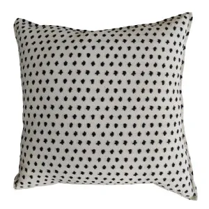 Chelsea Linen Cotton Cushion 55cm Square - Little Flower by Macey & Moore, a Cushions, Decorative Pillows for sale on Style Sourcebook