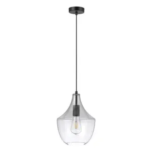 Sail Glass Pendant Light, Black / Clear by Domus Lighting, a Pendant Lighting for sale on Style Sourcebook