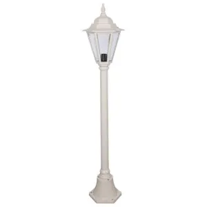 Turin Italian Made IP43 Exterior Post Lantern, Style A, 1 Light, 132cm, Beige by Domus Lighting, a Lanterns for sale on Style Sourcebook