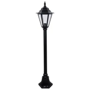 Turin Italian Made IP43 Exterior Post Lantern, Style A, 1 Light, 132cm, Black by Domus Lighting, a Lanterns for sale on Style Sourcebook