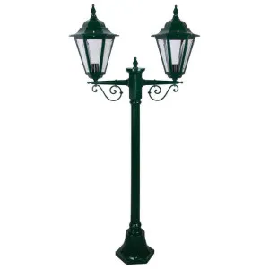 Turin Italian Made IP43 Exterior Post Lantern, Style A, 2 Light, 144cm, Green by Domus Lighting, a Lanterns for sale on Style Sourcebook