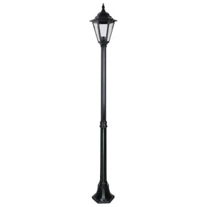 Turin Italian Made IP43 Exterior Post Lantern, Style A, 1 Light, 197cm, Black by Domus Lighting, a Lanterns for sale on Style Sourcebook