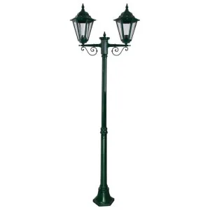 Turin Italian Made IP43 Exterior Post Lantern, Style A, 2 Light, 209cm, Green by Domus Lighting, a Lanterns for sale on Style Sourcebook
