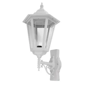 Turin Italian Made IP43 Exterior Up Wall Lantern, Style B, White by Domus Lighting, a Outdoor Lighting for sale on Style Sourcebook