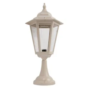 Turin Italian Made IP43 Exterior Pillar Lantern, Large, Beige by Domus Lighting, a Lanterns for sale on Style Sourcebook