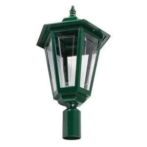 Turin Italian Made IP43 Exterior Post Lantern Head, Large, Green by Domus Lighting, a Lanterns for sale on Style Sourcebook