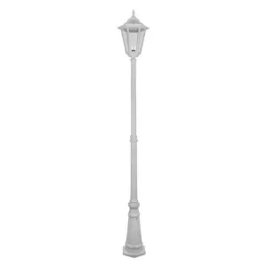 Turin Italian Made IP43 Exterior Post Lantern, Style B, 1 Light, 240cm, White by Domus Lighting, a Lanterns for sale on Style Sourcebook