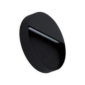 Zeke IP65 Exterior Surface Mounted LED Steplight, 240V, 5000K, Maxi Round, Black by Domus Lighting, a Outdoor Lighting for sale on Style Sourcebook