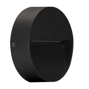 Zeke IP65 Exterior Surface Mounted LED Steplight, 240V, 3000K, Mini Round, Black by Domus Lighting, a Outdoor Lighting for sale on Style Sourcebook