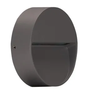 Zeke IP65 Exterior Surface Mounted LED Steplight, 12V, 3000K, Mini Round, Dark Grey by Domus Lighting, a Outdoor Lighting for sale on Style Sourcebook