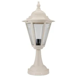 Turin Italian Made IP43 Exterior Pillar Lantern, Small, Beige by Domus Lighting, a Lanterns for sale on Style Sourcebook