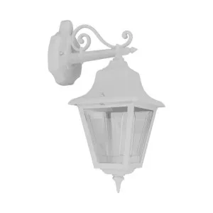 Paris Italian Made IP43 Exterior Down Wall Lantern, White by Domus Lighting, a Outdoor Lighting for sale on Style Sourcebook