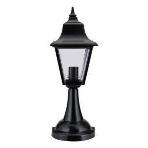 Paris Italian Made IP43 Exterior Pillar Lantern, Black by Domus Lighting, a Lanterns for sale on Style Sourcebook