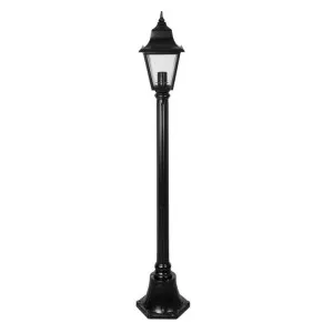 Paris Italian Made IP43 Exterior Post Lantern, 1 Light, 126cm, Black by Domus Lighting, a Lanterns for sale on Style Sourcebook