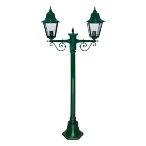 Paris Italian Made IP43 Exterior Post Lantern, 2 Light, 138cm, Green by Domus Lighting, a Lanterns for sale on Style Sourcebook