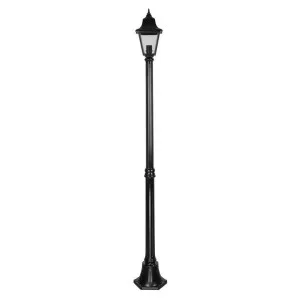 Paris Italian Made IP43 Exterior Post Lantern, 1 Light, 189cm, Black by Domus Lighting, a Lanterns for sale on Style Sourcebook