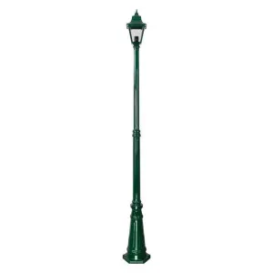 Paris Italian Made IP43 Exterior Post Lantern, 1 Light, 224cm, Green by Domus Lighting, a Lanterns for sale on Style Sourcebook