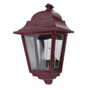 Paris Italian Made IP43 Exterior Wall Mounted Lantern, Burgundy by Domus Lighting, a Outdoor Lighting for sale on Style Sourcebook