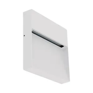 Zeke IP65 Exterior Surface Mounted LED Steplight, 240V, 3000K, Maxi Square, White by Domus Lighting, a Outdoor Lighting for sale on Style Sourcebook