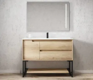 Otti Byron Natural Oak 1200mm Floor Standing Vanity by Otti, a Vanities for sale on Style Sourcebook