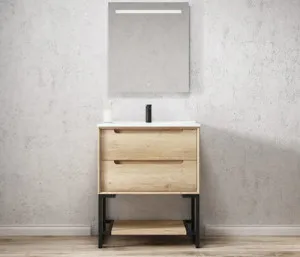 Otti Byron Natural Oak 750mm Floor Standing Vanity by Otti, a Vanities for sale on Style Sourcebook