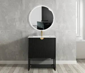 Otti Marlo Matte Black 750mm Floor Standing Vanity by Otti, a Vanities for sale on Style Sourcebook