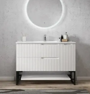 Otti Noosa Matte White 1200mm Floor Standing Vanity by Otti, a Vanities for sale on Style Sourcebook