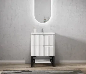 Otti Noosa Matte White 600mm Floor Standing Vanity by Otti, a Vanities for sale on Style Sourcebook