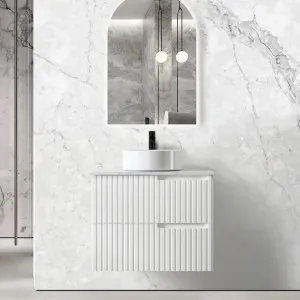 Otti Noosa Matte White 750mm Wall Hung Vanity by Otti, a Vanities for sale on Style Sourcebook