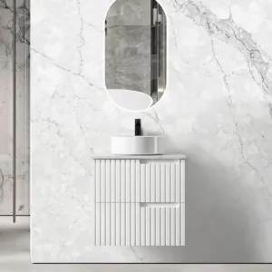 Otti Noosa Matte White 600mm Wall Hung Vanity by Otti, a Vanities for sale on Style Sourcebook