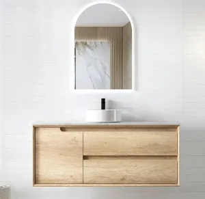 Otti Byron Natural Oak 1200mm Single Bowl Wall Hung Vanity by Otti, a Vanities for sale on Style Sourcebook