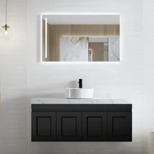 Otti Hampton Mark Ii Matte Black 1200mm Wall Hung Vanity by Otti, a Vanities for sale on Style Sourcebook