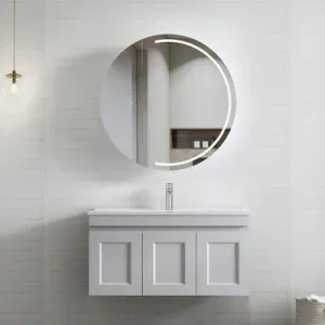 Otti Hampton Mark II Matte Grey 900mm Wall Hung Vanity by Otti, a Vanities for sale on Style Sourcebook