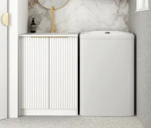 Otti Noosa Matte White 650mm Base Laundry Cabinet by Otti, a Cabinetry for sale on Style Sourcebook