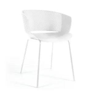 Yeray white garden chair by Kave Home, a Outdoor Chairs for sale on Style Sourcebook