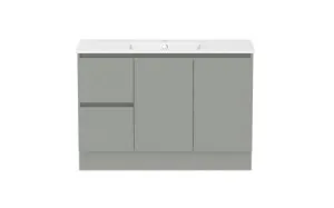 Ascot Floor Or Wall Mount Vanity 1210mm 2 Draw Lh 2 Door Nouveau In Grey By Raymor by Raymor, a Vanities for sale on Style Sourcebook