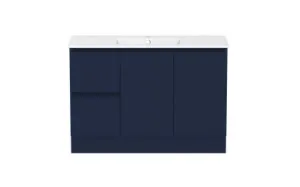 Ascot Floor Or Wall Mount Vanity 1210mm 2 Draw Lh 2 Door Oxford In Blue By Raymor by Raymor, a Vanities for sale on Style Sourcebook