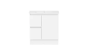 Ascot Floor Or Wall Mount Slim Vanity 765mm 2 Draw Lh 1 Door Polar Gloss In White By Raymor by Raymor, a Vanities for sale on Style Sourcebook