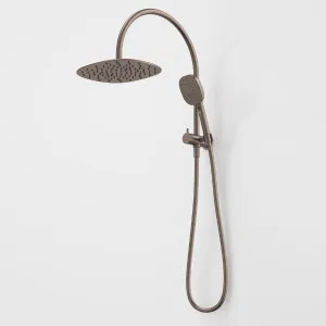 Caroma Contura II Compact Twin Shower - Brushed Bronze by Caroma, a Shower Heads & Mixers for sale on Style Sourcebook