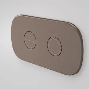 Caroma Contura II Invisi Series II Round DC Dual Flush Button Panel - Brushed Bronze by Caroma, a Toilets & Bidets for sale on Style Sourcebook