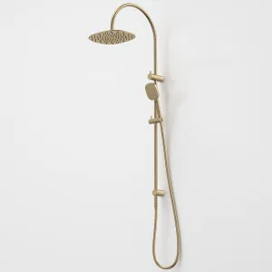 Caroma Contura II Rail Shower with Overhead - Brushed Brass by Caroma, a Shower Heads & Mixers for sale on Style Sourcebook