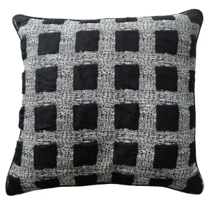 Casey Linen Cotton Cushion 55cm Square - Geo Square by Macey & Moore, a Cushions, Decorative Pillows for sale on Style Sourcebook