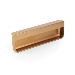 Momo Moule Edge Flush Pull in Brushed Dark Brass by Momo Handles, a Cabinet Hardware for sale on Style Sourcebook