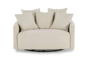 Snug Swivel Chair, Ivory, by Lounge Lovers by Lounge Lovers, a Chairs for sale on Style Sourcebook